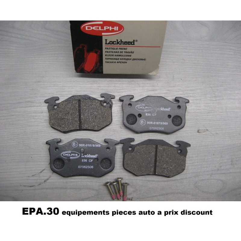 PLAQUETTES DE FREIN ARRIERE RENAULT 19 R19 CLIO 1 LUTECIA  - EPA30