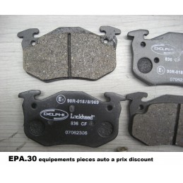 PLAQUETTES DE FREIN ARRIERE RENAULT 19 R19 CLIO 1 LUTECIA  - EPA30