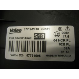 PHARE OPTIQUE AVANT DROIT FIAT PUNTO (188) DE 09.1999 A 03.2012 - EPA30