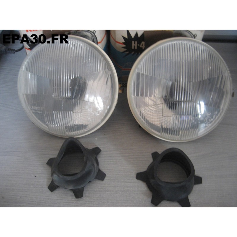 2 PHARES OPTIQUES H4 SIMCA 1200 1000 EXPORT SERIE 2 - YFE0812 - EPA30