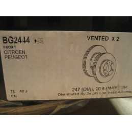 DISQUES DE FREIN AVANT PEUGEOT 106 205 206 306 309 407 CITROEN AX SAXO XSARA ZX - EPA30
