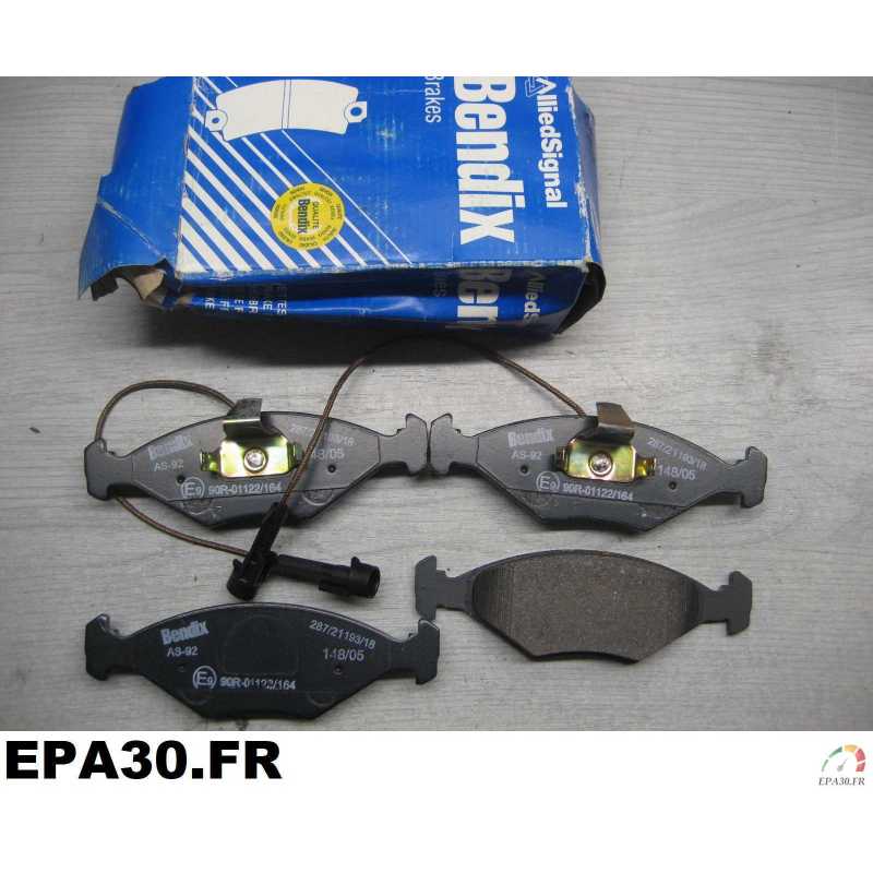 JEU DE 4 PLAQUETTES DE FREIN AVANT FIAT PALIO SIENA - EPA30