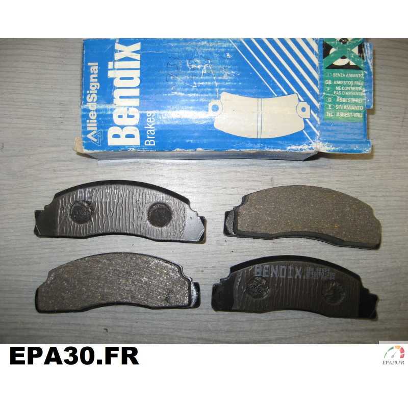 JEU DE 4 PLAQUETTES DE FREIN AVANT FORD FIESTA MK1 - EPA30