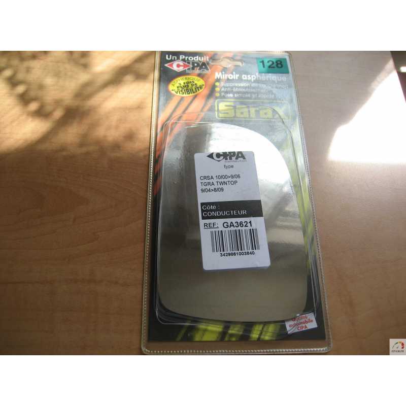 VERRE RETROVISEUR CHAUFFEUR OPEL CORSA C 10/00-06 TIGRA TWIN TOP 04-09 - EPA30