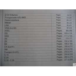 CATALOGUE PIECES 2CV DYANE MEHARI LNA VISA AXEL GS GSA AX ZX BX CX XM HY C15 C25 C32 C35 - EPA30