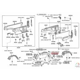 EXTENTION AILE ARRIERE DROIT PASSAGER TOYOTA HILUX 08/01-08/05 - EPA30