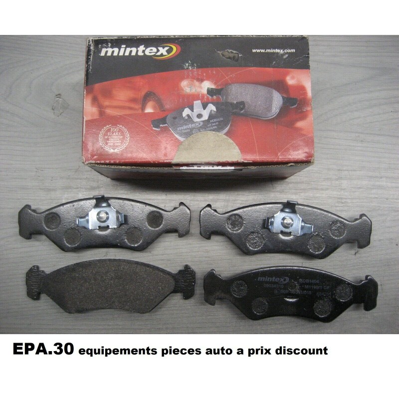 PLAQUETTES DE FREIN AVANT FORD FIESTA 3 sans ABS de 03/89-12/95  - EPA30