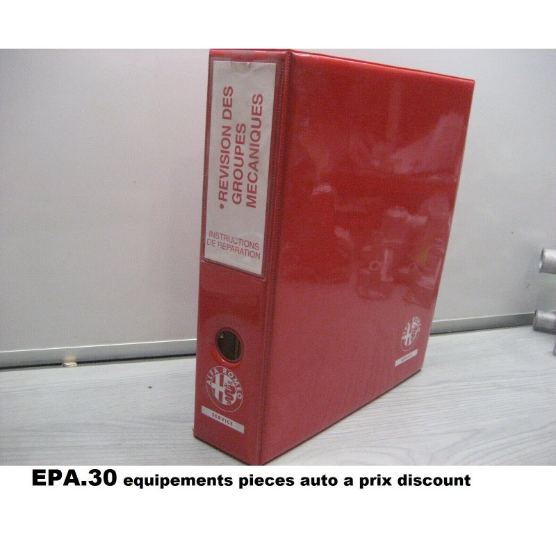 RTA CATALOGUE MANUEL ALFA REVISION BOITE DE VITESSES - PA49410 - EPA30
