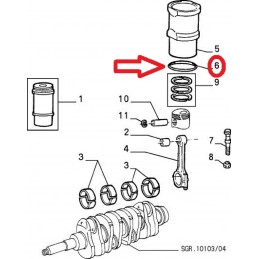 JOINT DE CHEMISE ALFA 155 164 75 SPIDER 2.0 - EPA30